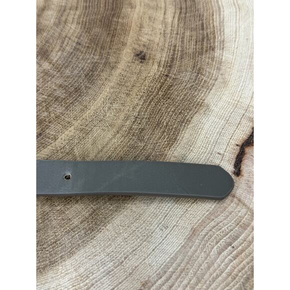 Gray Belt with Silver-Tone Buckle - Size Medium - Picture 9 of 12